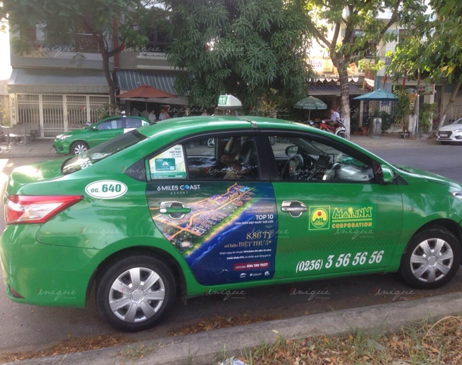 6 Miles Coast Resort triển khai chiến dịch quảng cáo trên taxi có quy mô lớn