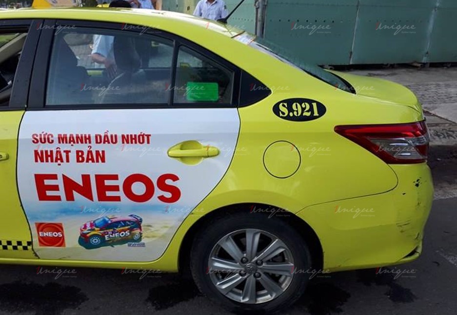quảng cáo taxi cho eneos